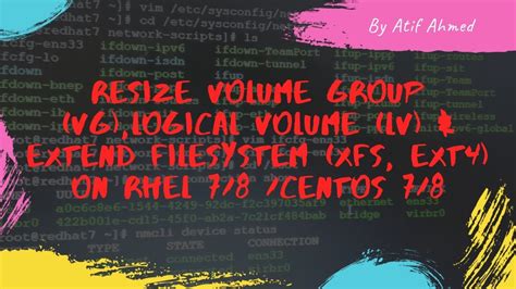 rhel resize vg.